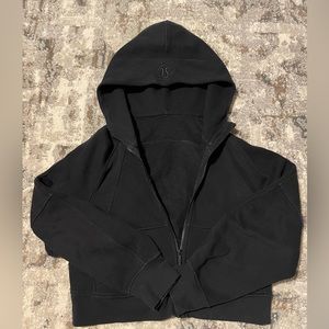 Oversized lululemon black scuba hoodie - size xs/s